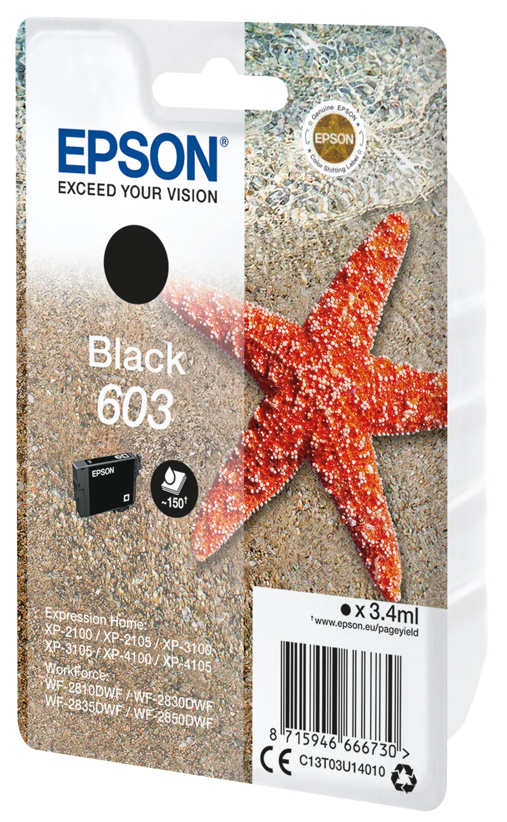 Epson 603 Cartucho de Tinta Negro Original