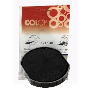 Colop Almohadilla E/R40 Negra Blister 2 Unidades