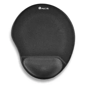NGS KilimGel Alfombrilla Ergonómica Negro con Soporte para Muñeca