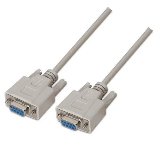 Aisens Cable Serie Rs232 Db9/H-Db9/H Beige 1,8M