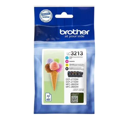 Brother Tinta Alta Capacidad Pack 4 Colores BK/C/M/Y para DCP-J572DW y MFC-J491DW