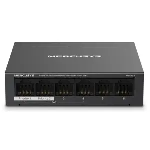 Mercusys MS106LP Switch POE+ No Gestionable 6 Puertos 10/100 Ethernet Mini Desktop