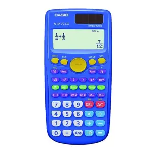 Casio FX-55 Plus Calculadora Científica LCD 12 Dígitos - 240 Funciones - Color Azul