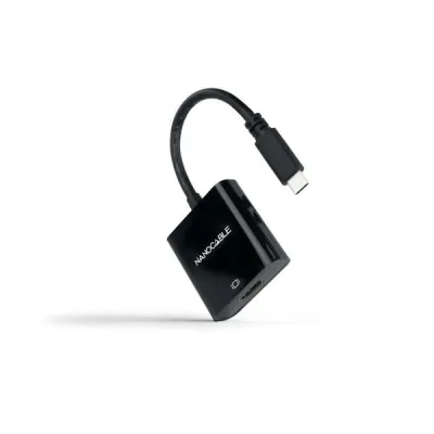 Nanocable Conversor USB-C a HDMI 15cm Negro