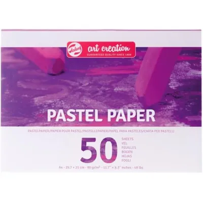 Talens Papel De Dibujo Art Creation A4 90gr Para Pasteles Pack 50 Hojas