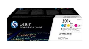 HP Pack de 3 Cartuchos de Tóner Originales 201X CF401X/CF402X/CF403X