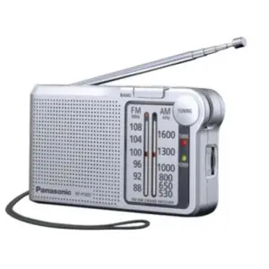 Panasonic Radio AM/FM con Altavoz y Entrada para Auriculares Plata