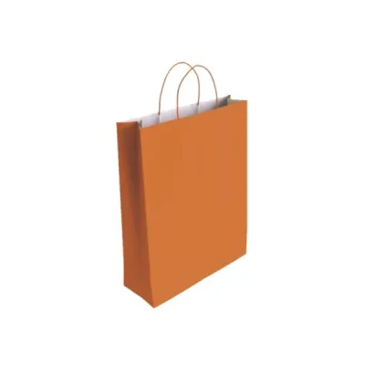 Bismark Bolsa de Papel Celulosa Naranja 37x12x27cm