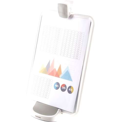 Fellowes I-Spire Series Atril Multiuso 5 En 1 - Base Solida -  Uso Para Pizarra Blanca, Tablero Magnético, Soporte Para Tableta, Portapapeles