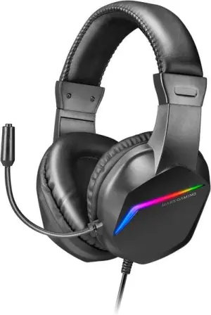 Mars Gaming MH122 Black - Headset Ultra Ligeros y Potentes