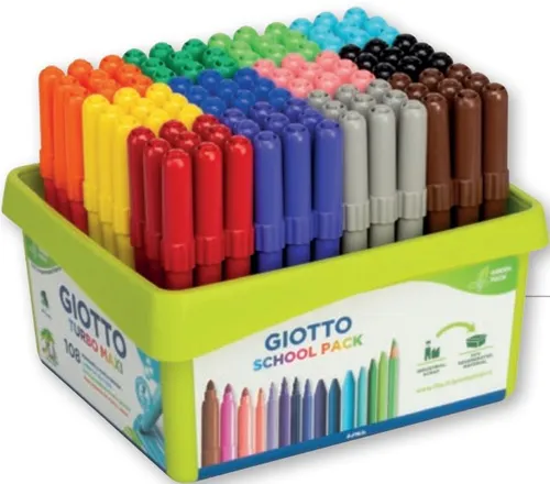 Giotto Rotuladores Turbo Maxi Colores Surtidos Schoolpack 108 Ud