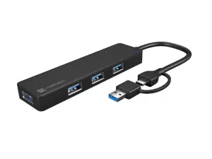 NATEC Mayfly USB 3.2 Gen 1 Type-A + Type-C 5000 Mbit/s Negro