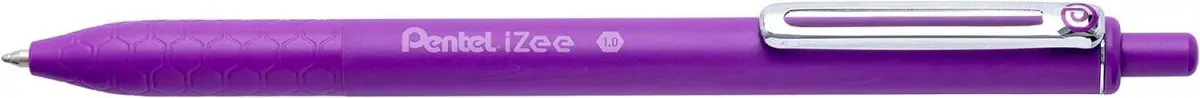 Pentel iZee Bolígrafo Retráctil Punta 0.7mm Trazo 0.35mm Clip Metal Violeta