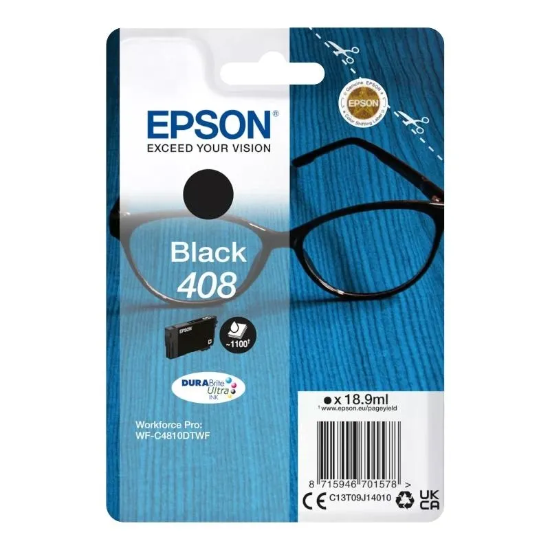 Epson 408 Cartucho de Tinta Negro Original