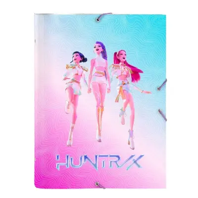 Safta K-Pop Demon Hunters Carpeta Clasificadora Folio 26x33.5cm Cierre Gomas Elasticas