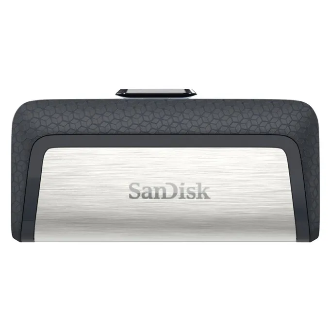 Sandisk Ultra Dual Memoria USB-C y USB-A 64GB, Hasta 150MB/s, Diseño Metálico, Color Acero/Negro