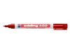 Edding 400 Rotulador Permanente Rojo Punta Redonda Trazo 1 mm Recargable Secado Rápido