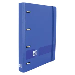 Oxford Carpeta Anillas 4x35mm Live&Go European Binder 360º A4+ 100H Tapa Polyfoam Azul Klein