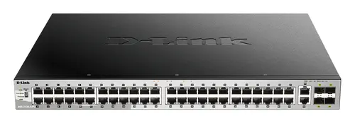 D-Link DGS-3130-54PS/E Switch Gestionable L3 Stackable 48P PoE (370W) GIGA + 2P 10G + 4P 10G SFP+