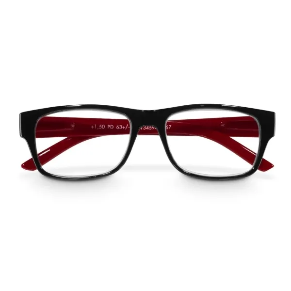 Hama Gafas de Lectura +2.5 Dioptrías Montura de Plástico Reciclado Unisex Negro y Rojo