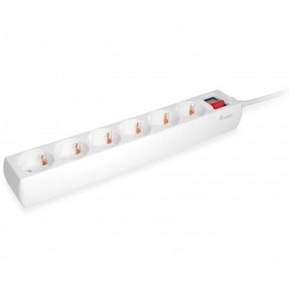 Equip Regleta Con 6 Tomas Con Cable De 1´5 M.y Botón De Apagado Y Encendido