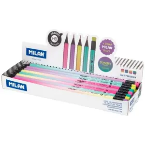 MILAN LÁPICES CON GOMA SUNSET GRAFITO HB C/SURTIDOS - CAJA 24 UNIDADES-