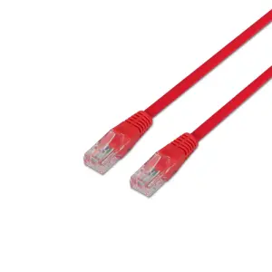 AISENS Cable de Red Rojo 1 m Cat5e U/UTP