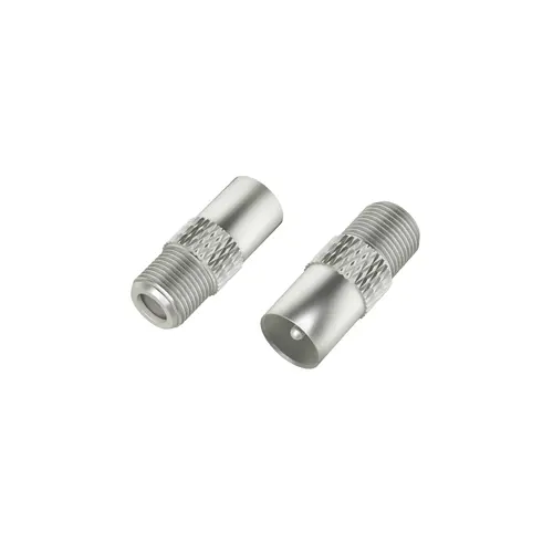 Hama Essential Set de Adaptadores Coaxiales Hembra a F Hembra y Macho a F Hembra