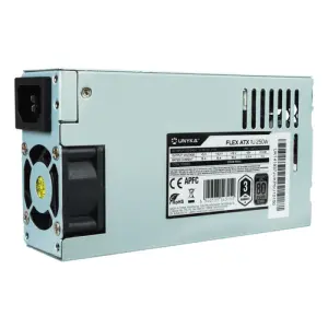 UNYKAch Fuente De Alimentación Para Servidor Flex 1U 250W 87% Eficiencia Energética Activo Ventilador 40mm