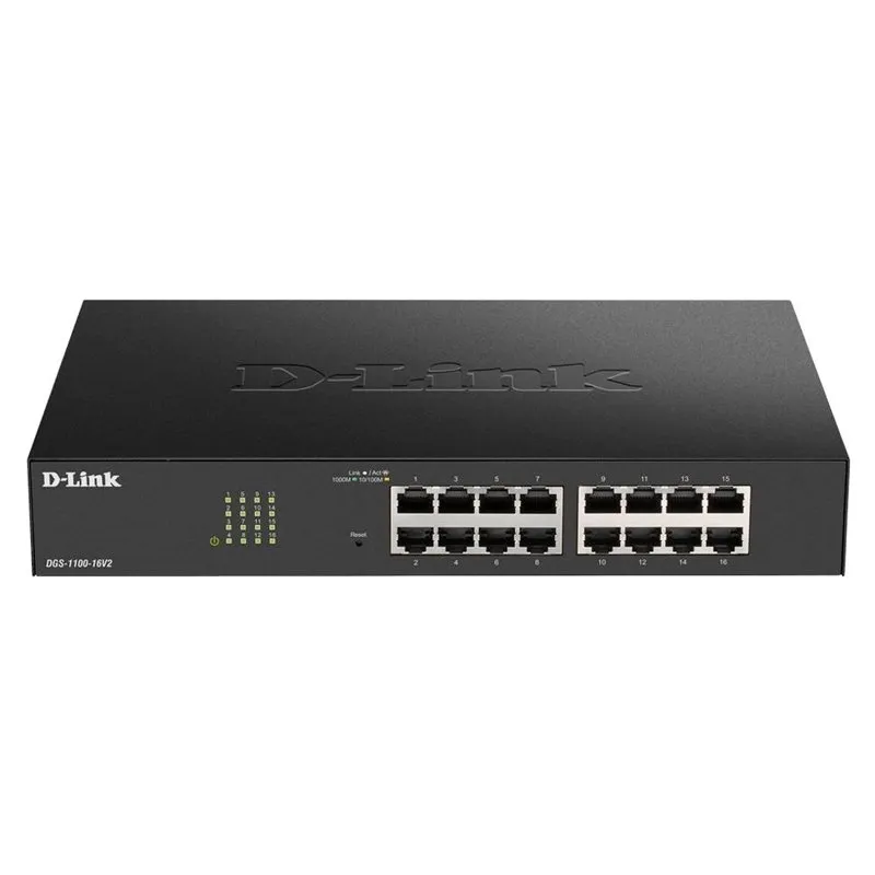 D-Link DGS-1100-16V2 Switch Semigestionable 16 Puertos Gigabit Rack