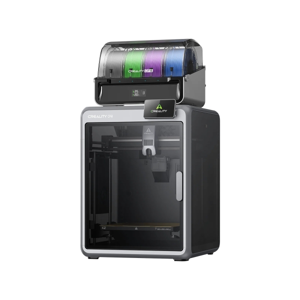 Creality K2 Combo Impresora 3D Cerrada + Unidad Cfs - Volumen 26X26X26Cm - Impresion De Alta Velocidad De Hasta 600Mm/S - Doble Camara Ia - Usb, Wifi
