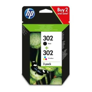 HP Cartucho Nº 302 Pack de 2 Negro y Color X4D37AE
