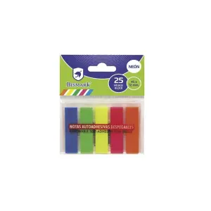 Bismark Pack de 125 Índices Adhesivos 45mm x 12mm - Colores Neón Surtidos