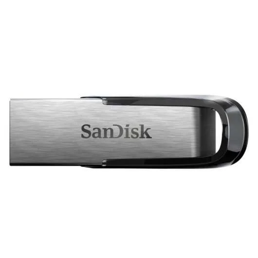 Sandisk Ultra Flair Memoria Usb 3.0 128Gb - Sin Tapa - Color Acero/Negro (Pendrive)