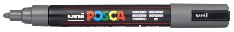 Posca Marcador PC-5M Punta Forma De Bala 1,8 - 2,5 Mm Gris Profundo