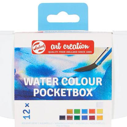 Talens Art Creation Acuarelas Pocket Box Pastillas C/Surtidos Estuche 12 Ud