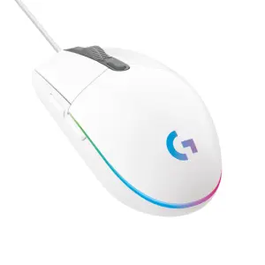 Logitech G203 Lightsync Ratón USB 8000dpi 5 Botones Programables RGB Blanco