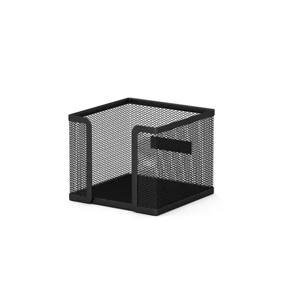 ErichKrause Portanotas de Sobremesa de Metal - 99x99x80mm - Color Negro