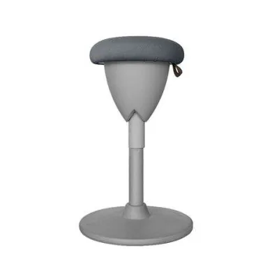 Cromad Design Taburete Multiusos - Asiento Con Altura Ajustable - Giro De 360º - Tejido A Prueba De Agua - Color Gris