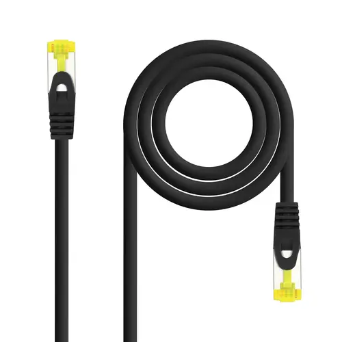 Nanocable Latiguillo LSZH Cat.6A S/FTP 25cm Negro