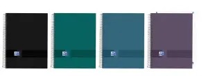 Oxford Cuaderno Europeanbook A5+ Espiral Microperforado 120H Liso Surtidos Neutros