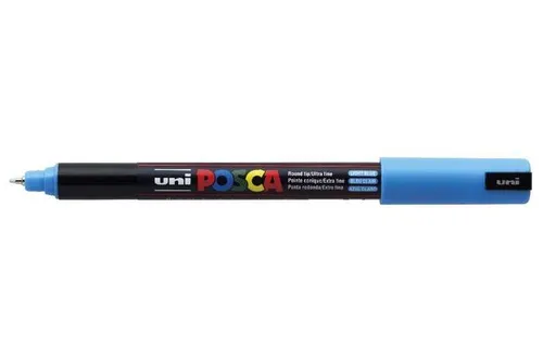 Posca Marcador  Pc-1Mr No Permanente Punta Extrafina 0.7Mm  Azul Claro