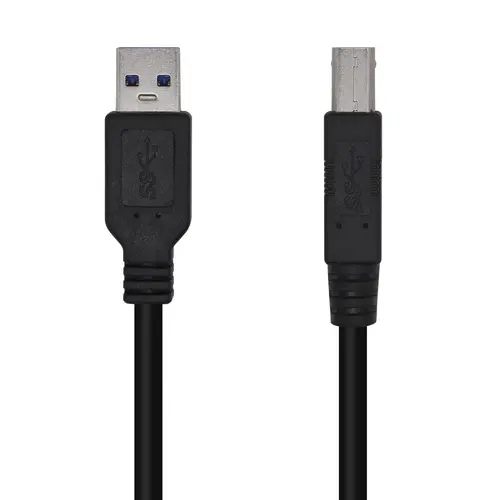 Aisens Cable Usb 3.0 Impresora Tipo A/M-B/M, Negro, 2.0M
