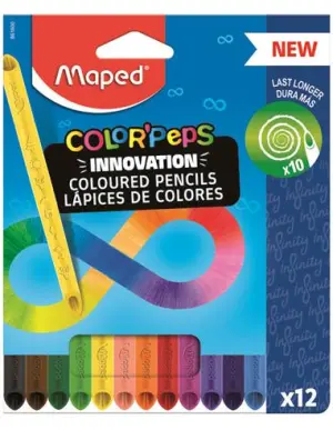 Maped Lápices De Colores Color'Peps Infinity Estuche 12 Unidades Surtidos
