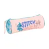 Safta Portatodo Stitch Ohana Rosa Pastel - Tirador Fácil de Abrir - 1L - 200x70x70mm