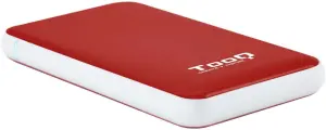 Tooq Carcasa Externa HDD/SSD 2.5" SATA USB 3.0/3.1 Gen 1 Sin Tornillos Rojo/Blanco