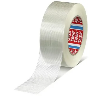 Tesa Cinta Adhesiva Profesional Rollo 45m x 48mm Fibra de Vidrio Blanca