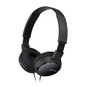 Sony MDR-ZX110PK Auriculares Compactos con Cable de 1.2m y Control Remoto, Negro