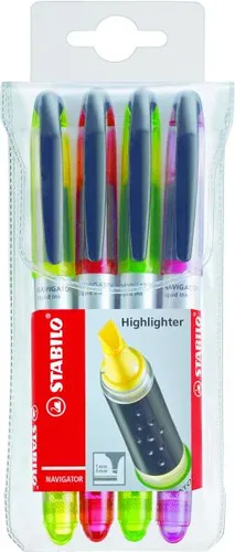 Stabilo Marcador Fluorescente Navigator Surtido Blíster 4 Unidades