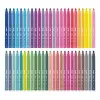 Milan Pack de 50 Rotuladores Punta Cónica 5mm Tinta Lavable Colores Surtidos